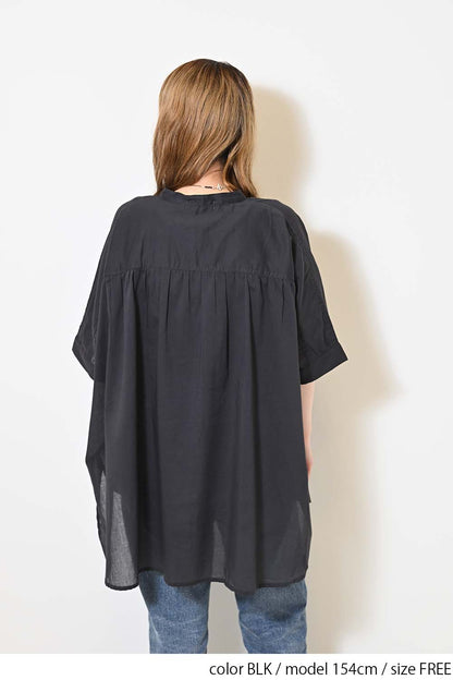 ≪SALE≫Voile Short Sleeve Tunic