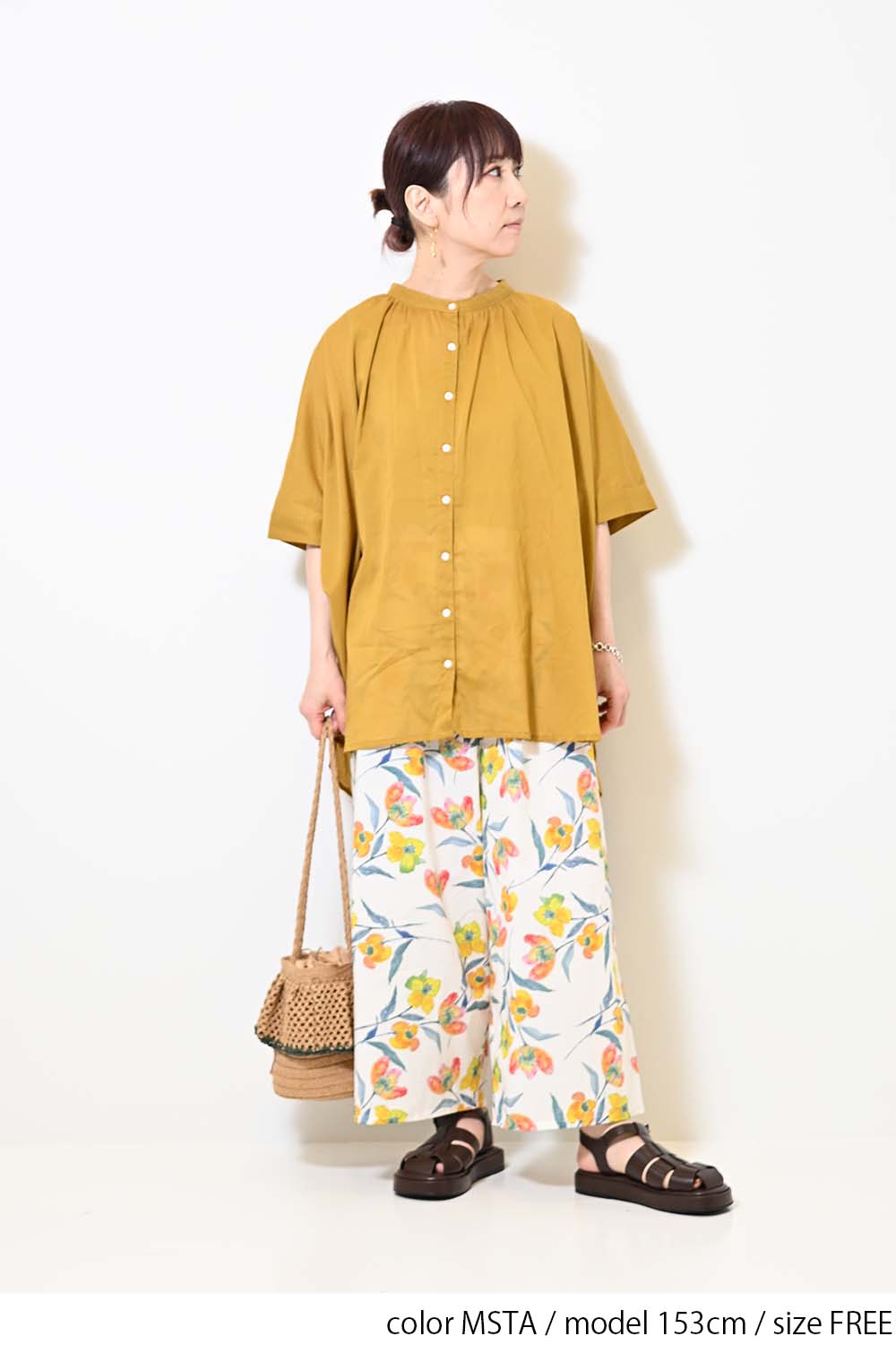 ≪SALE≫Voile Short Sleeve Tunic