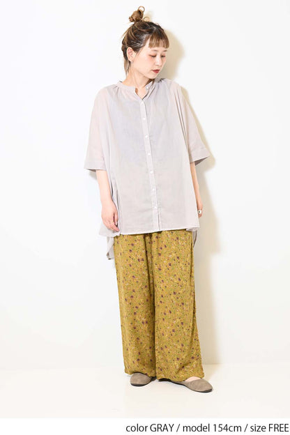 ≪SALE≫Voile Short Sleeve Tunic