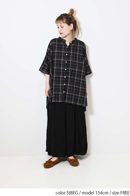 ≪SALE≫Voile Short Sleeve Tunic