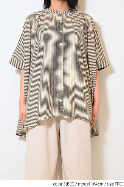 ≪SALE≫Voile Short Sleeve Tunic