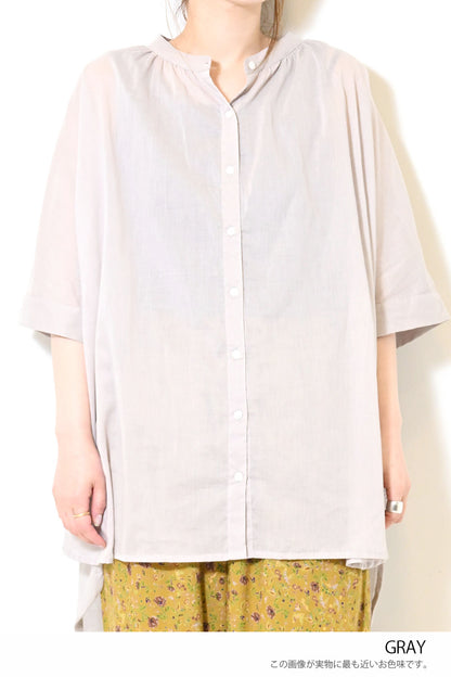 ≪SALE≫Voile Short Sleeve Tunic