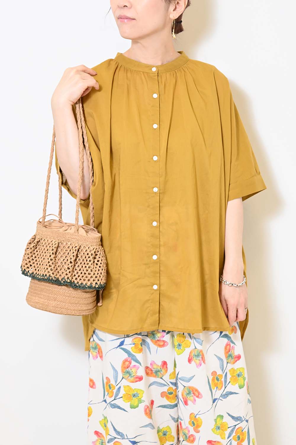 ≪SALE≫Voile Short Sleeve Tunic