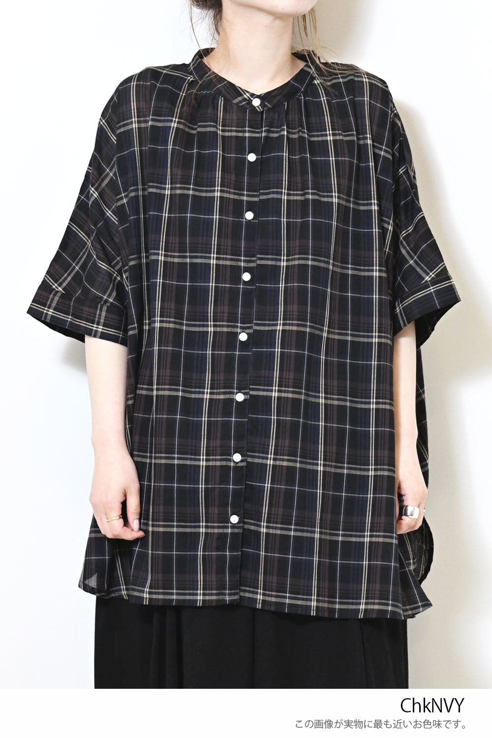 ≪SALE≫Voile Short Sleeve Tunic