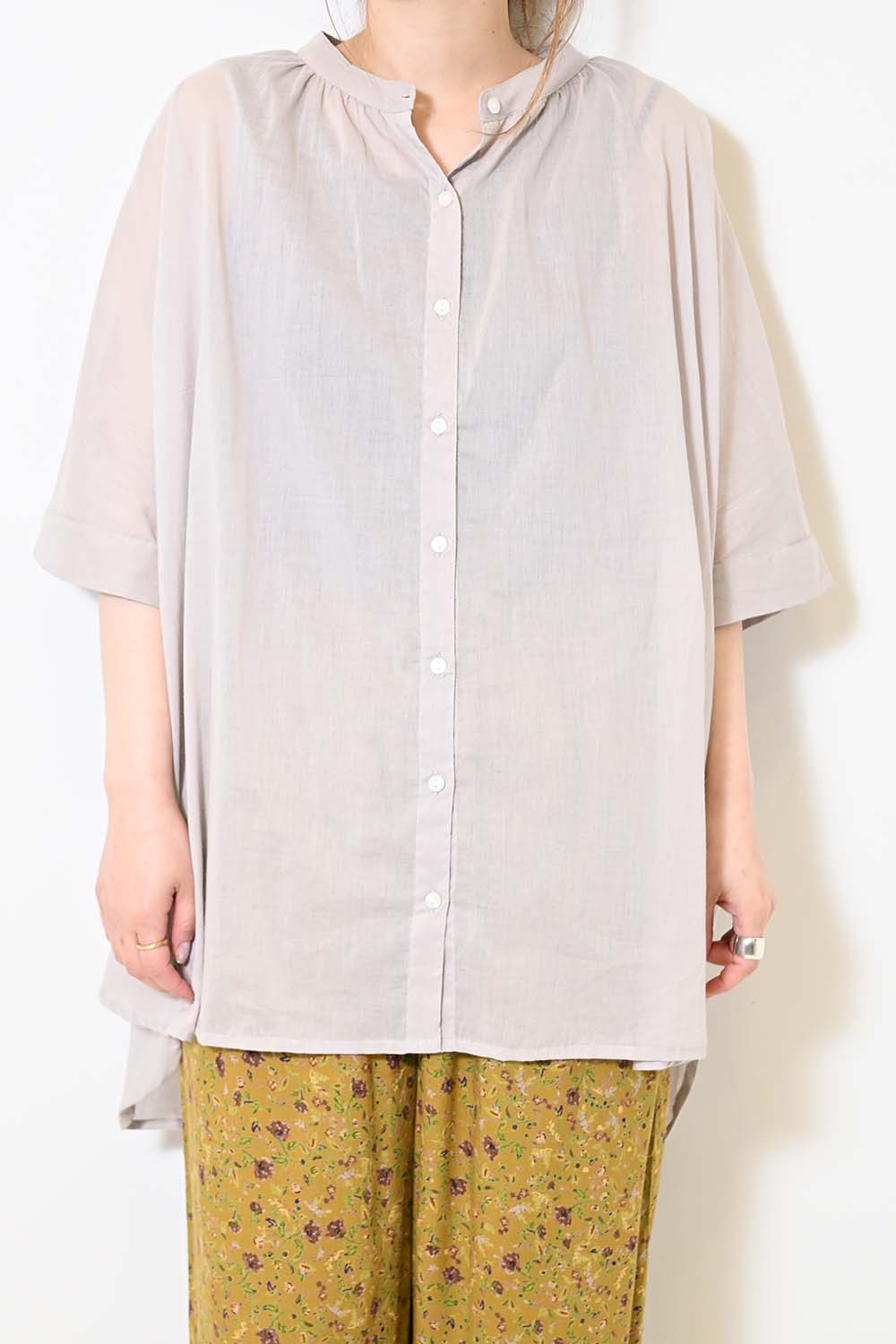 ≪SALE≫Voile Short Sleeve Tunic