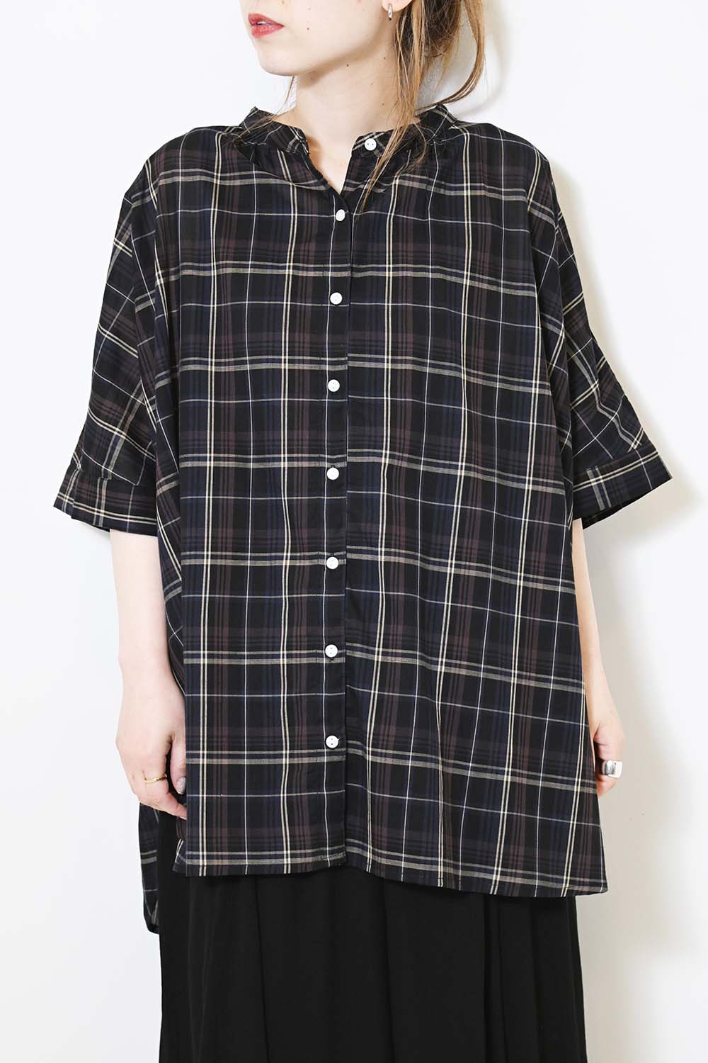 ≪SALE≫Voile Short Sleeve Tunic