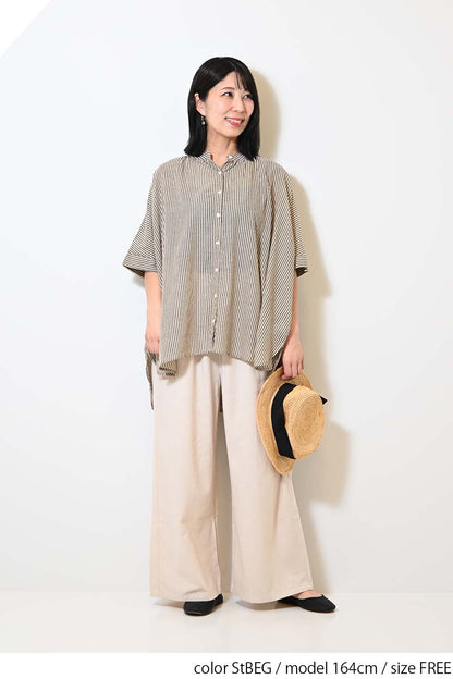 ≪SALE≫Voile Short Sleeve Tunic