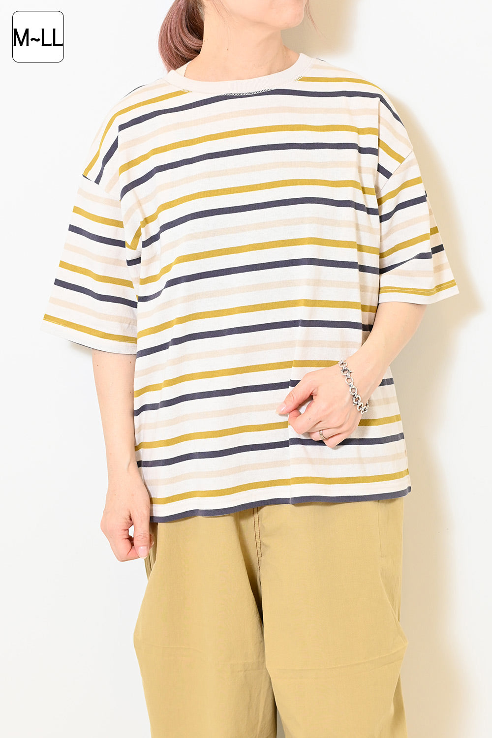 ワイドなボーダーTEE②