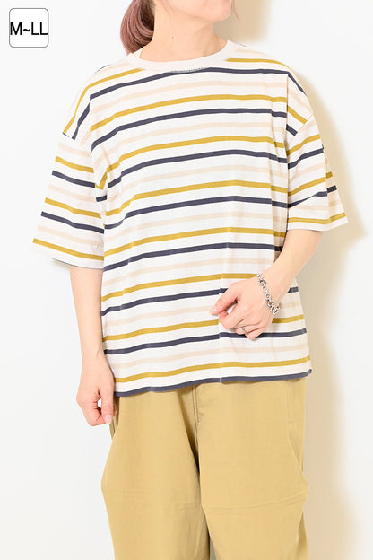 ワイドなボーダーTEE②