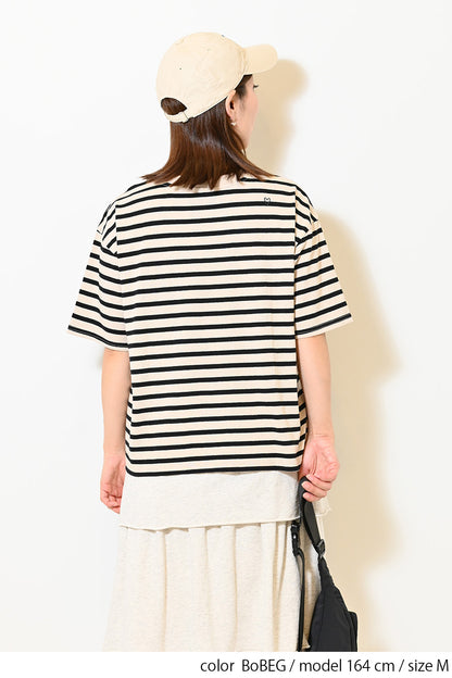 ワイドなボーダーTEE②