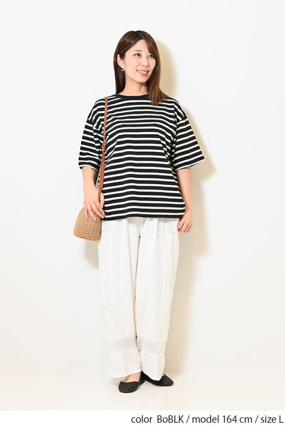 ワイドなボーダーTEE②