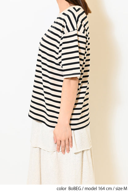 ワイドなボーダーTEE②