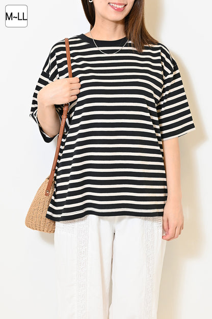 ワイドなボーダーTEE②