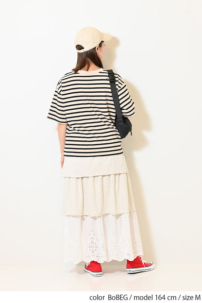 ワイドなボーダーTEE②
