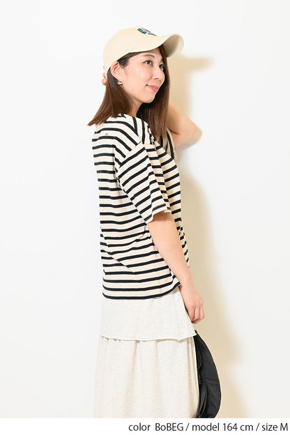ワイドなボーダーTEE②