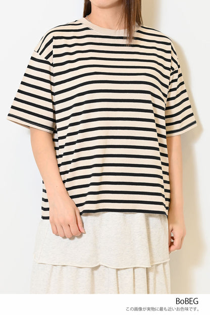 ワイドなボーダーTEE②