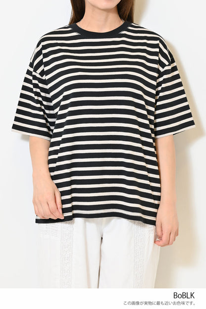 ワイドなボーダーTEE②