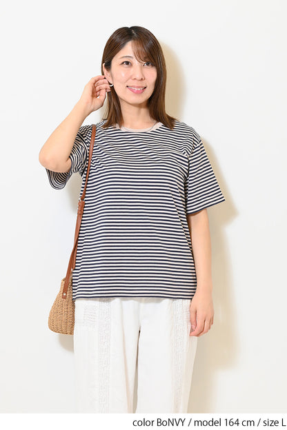 さらさらベーシックボーダーTEE②
