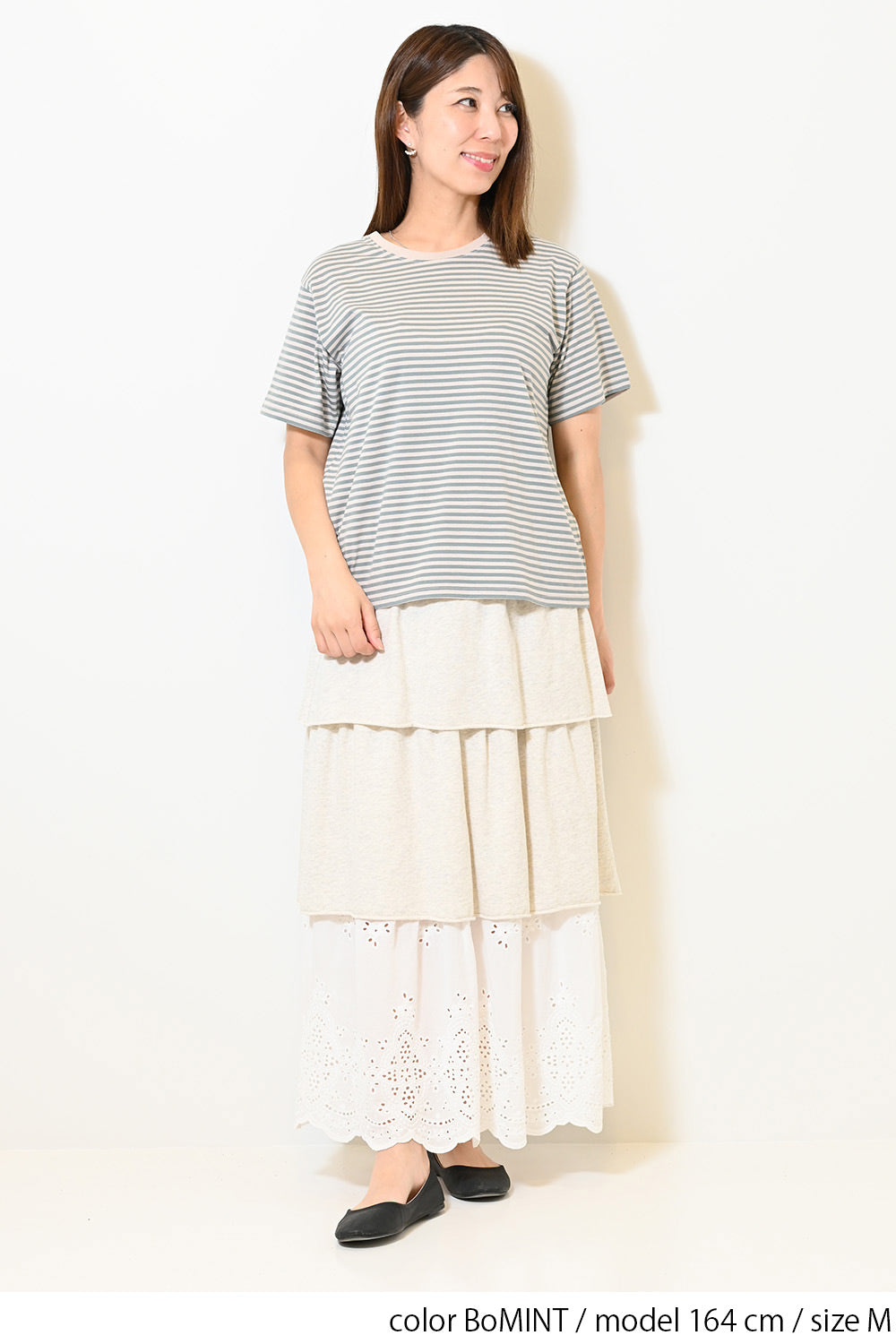 さらさらベーシックボーダーTEE②