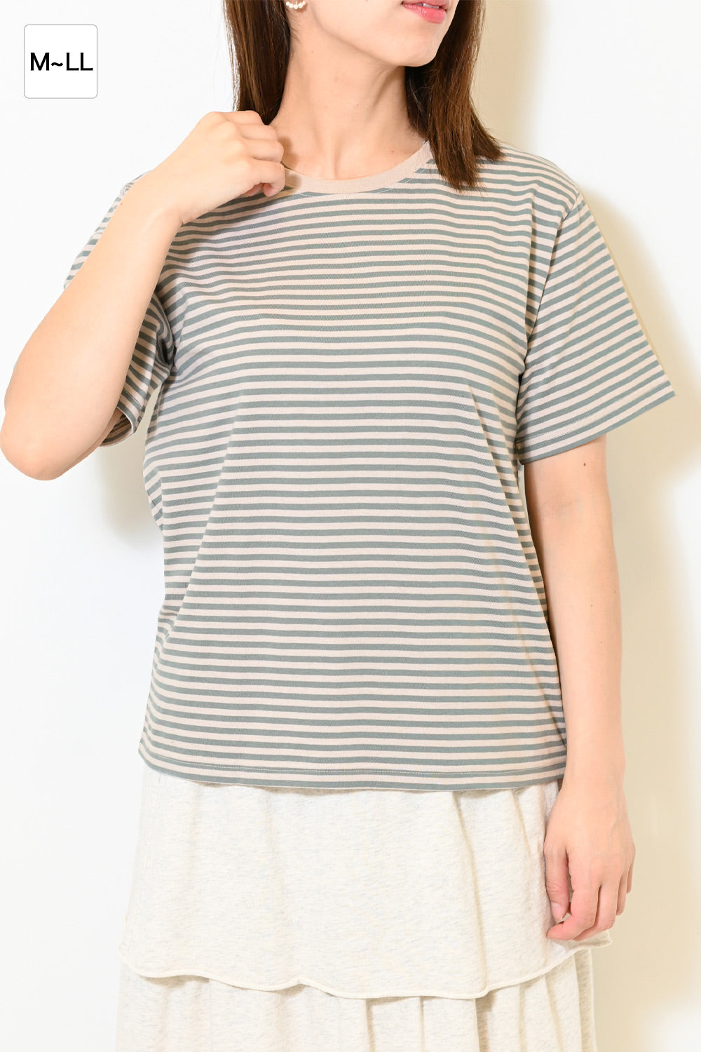 さらさらベーシックボーダーTEE②