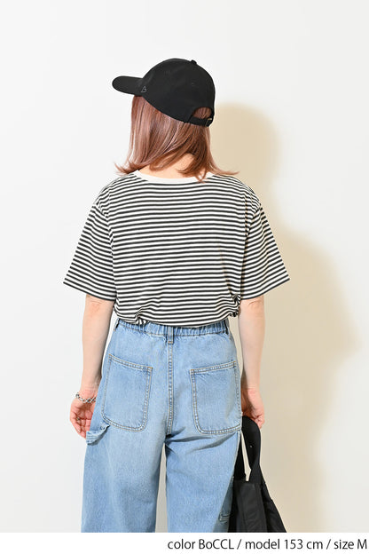 さらさらベーシックボーダーTEE②