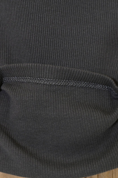 Cotton Ribbed Solid Tank ②