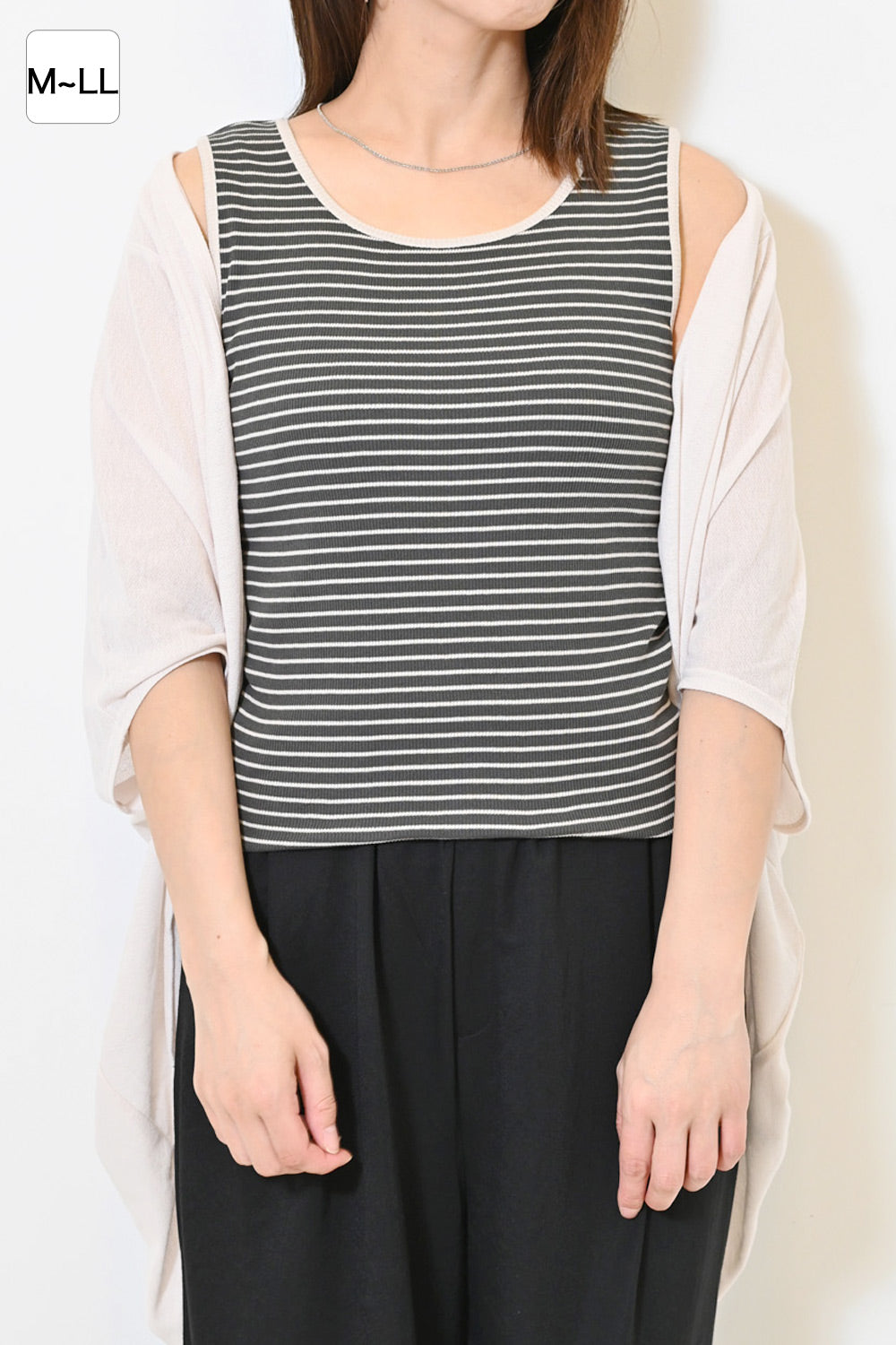 cottonテレコボーダータンク② – HEART MARKET