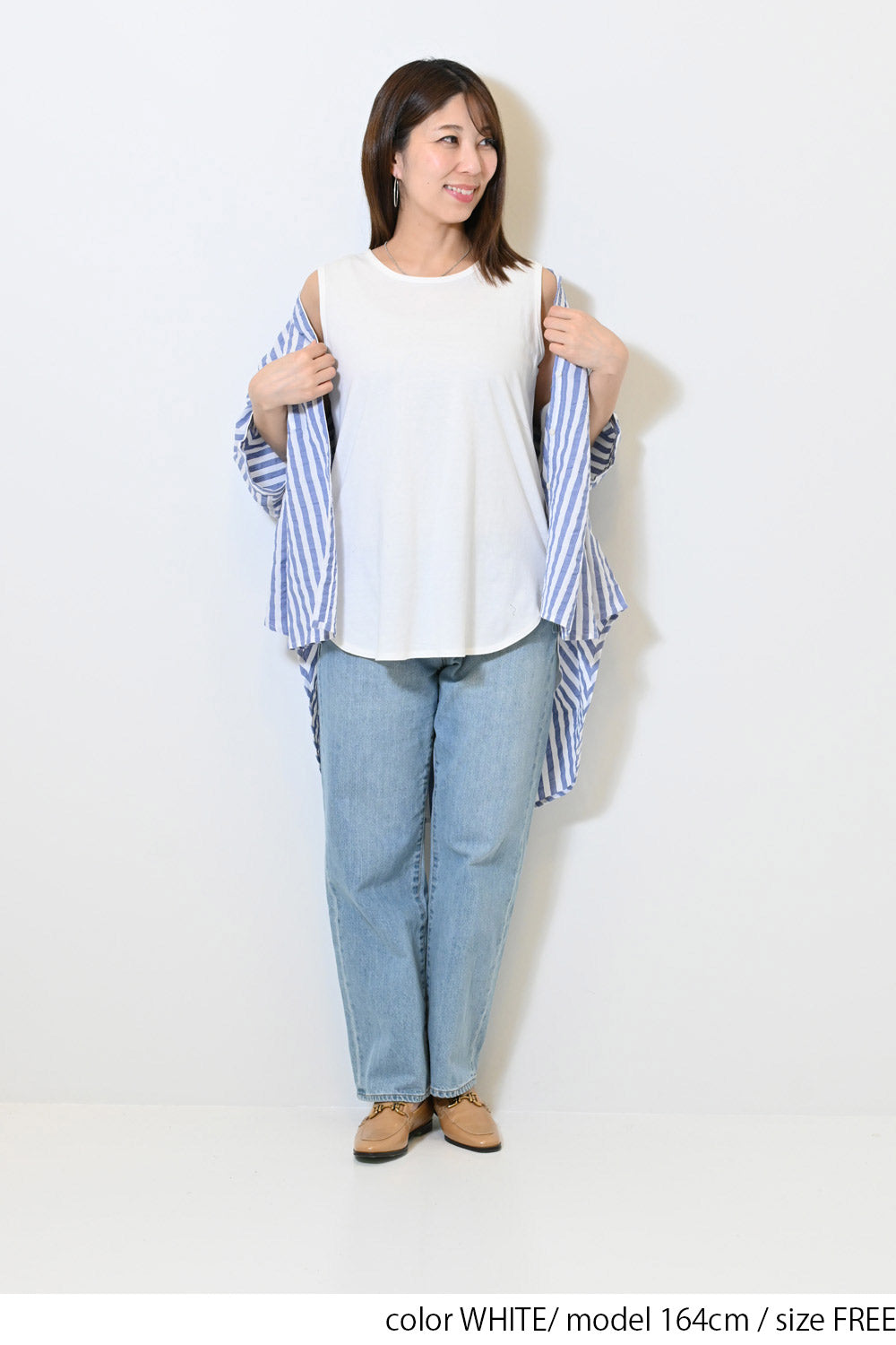WHITE / 164cm / FREE