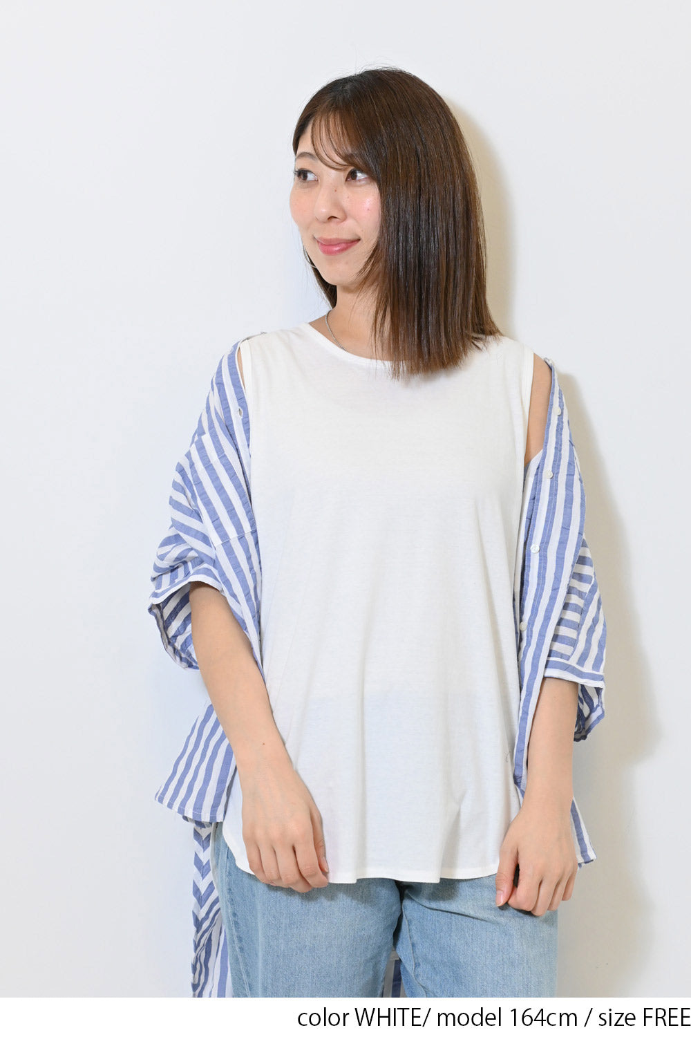 WHITE / 164cm / FREE