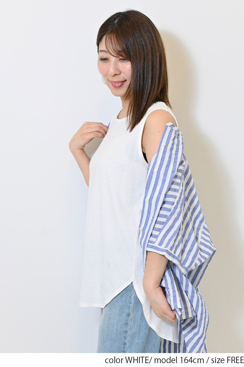 WHITE / 164cm / FREE