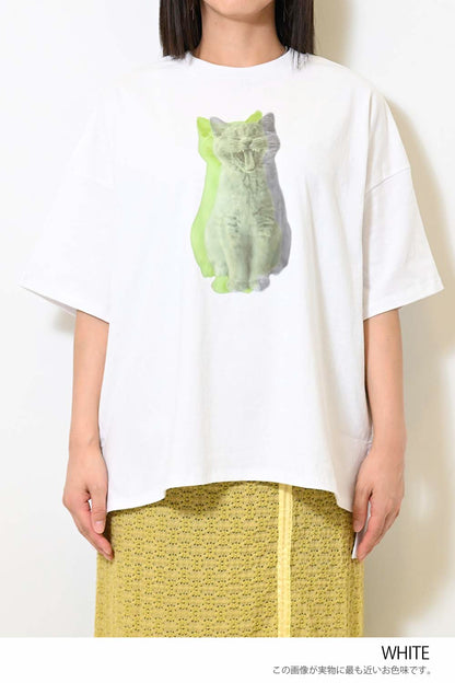 ねこグラデーションTシャツ