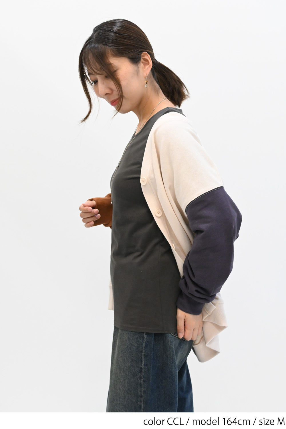 ニコニコ無地ロンTEE