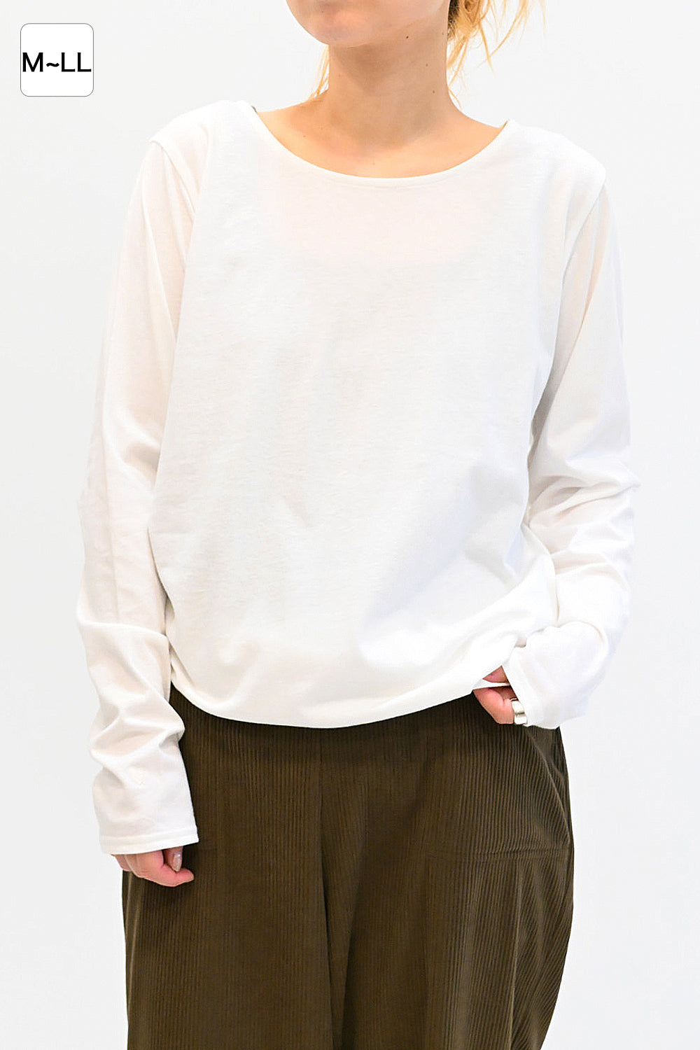 ニコニコ無地ロンTEE
