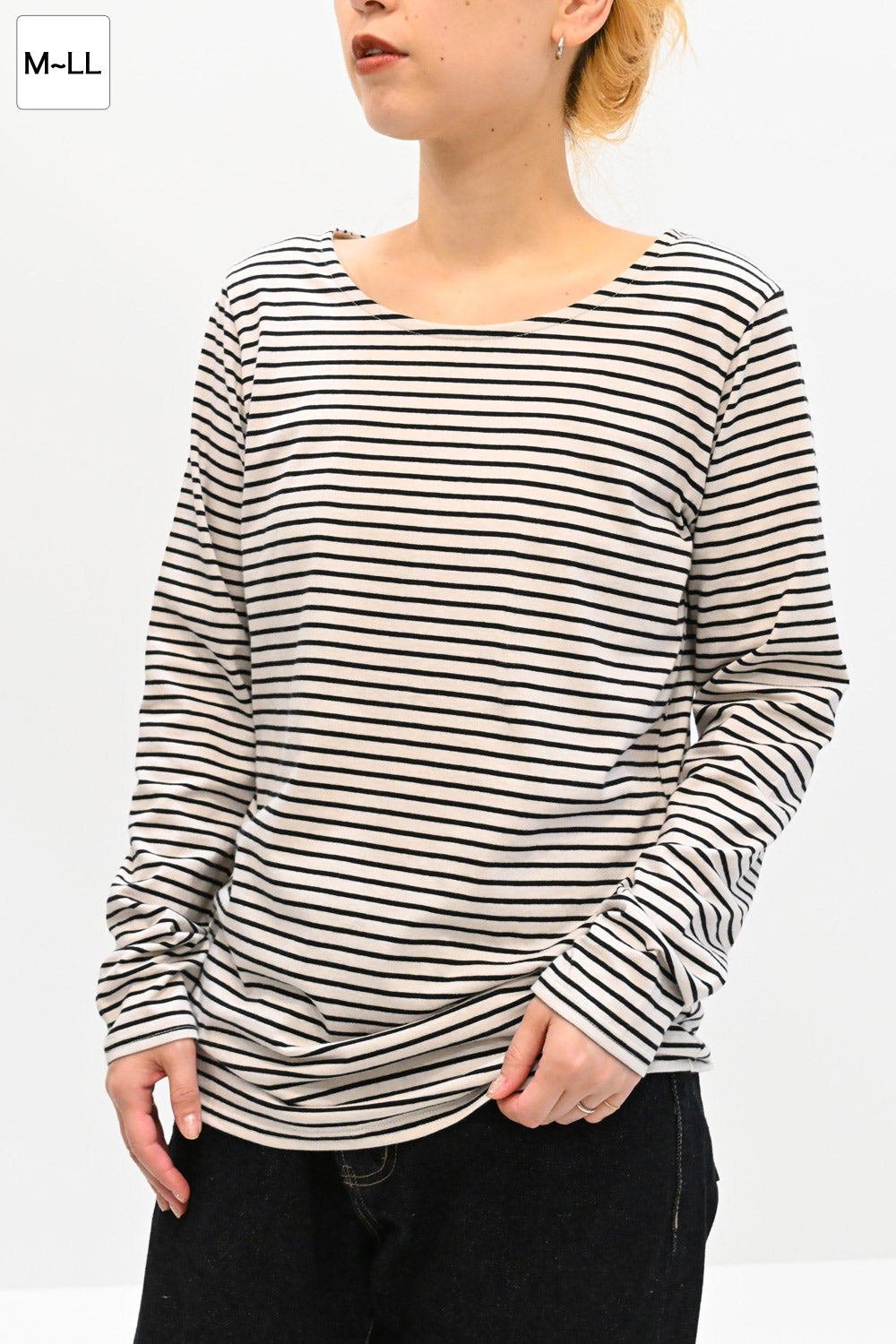 ≪SALE≫ Smiley Stripe Long Tee