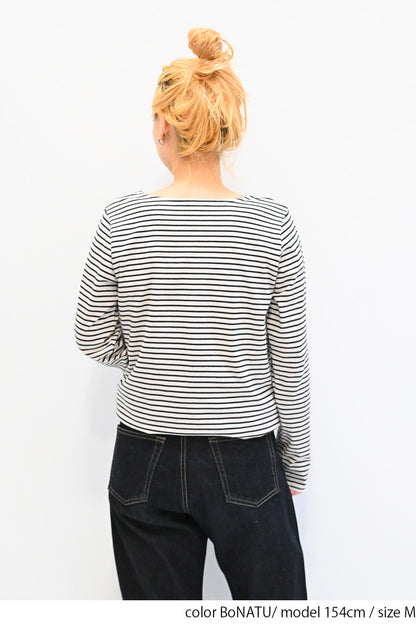 ≪SALE≫ Smiley Stripe Long Tee
