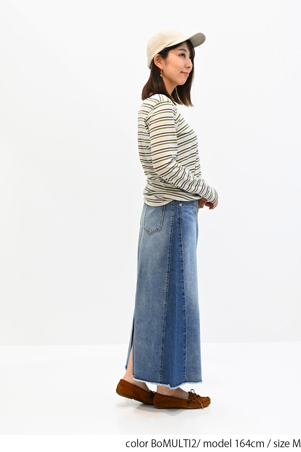 ≪SALE≫ Smiley Stripe Long Tee