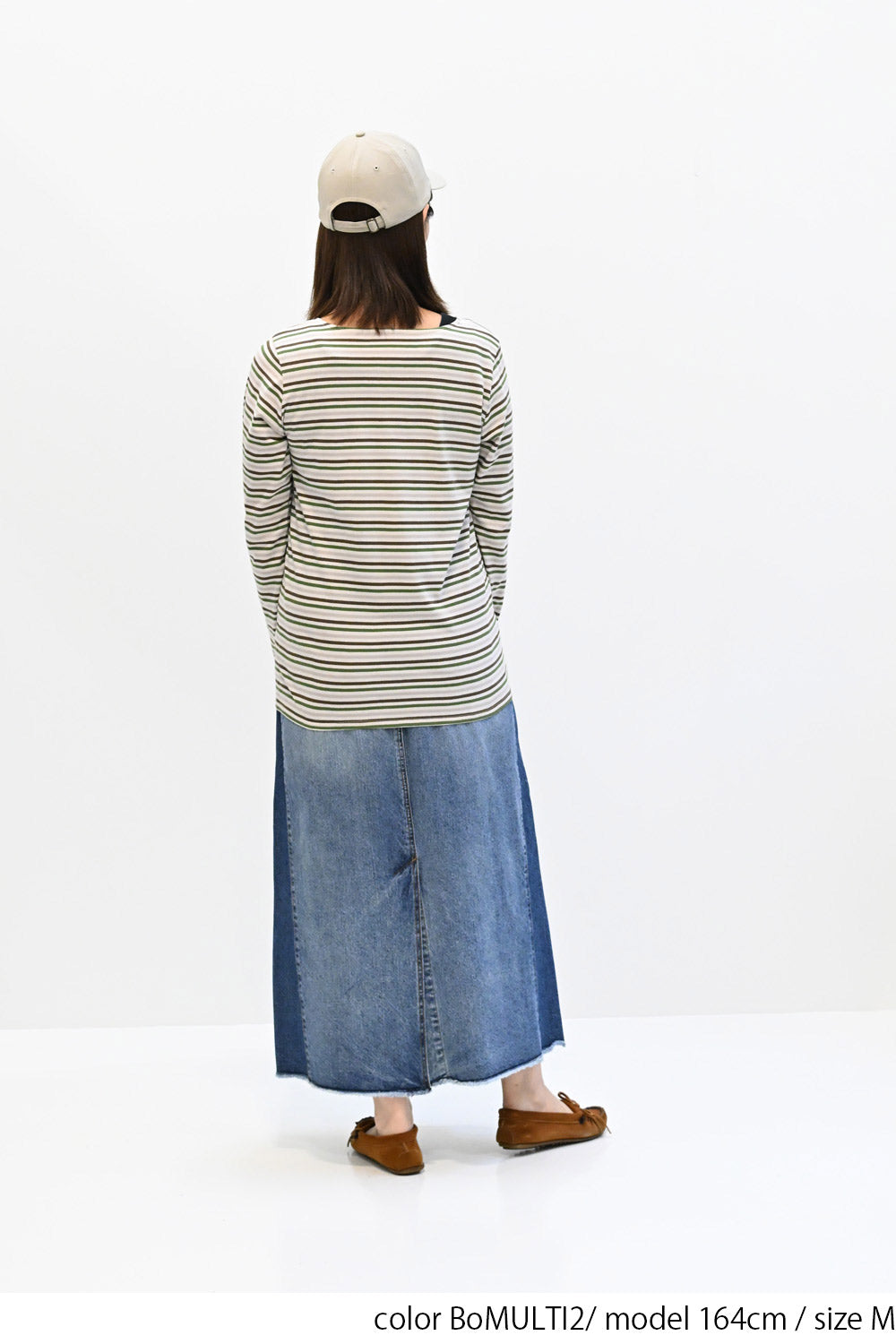≪SALE≫ Smiley Stripe Long Tee