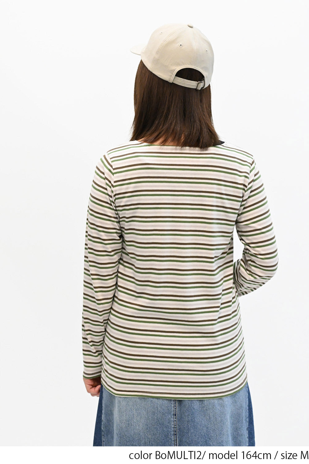 ≪SALE≫ Smiley Stripe Long Tee