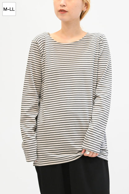 ≪SALE≫ Smiley Stripe Long Tee