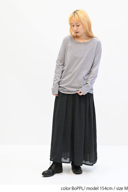 ≪SALE≫ Smiley Stripe Long Tee