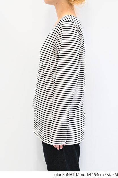 ≪SALE≫ Smiley Stripe Long Tee