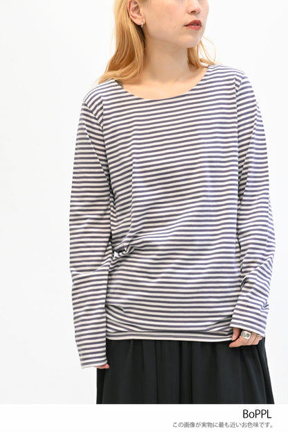≪SALE≫ Smiley Stripe Long Tee