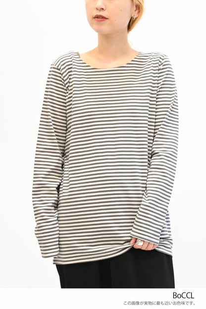 ≪SALE≫ Smiley Stripe Long Tee