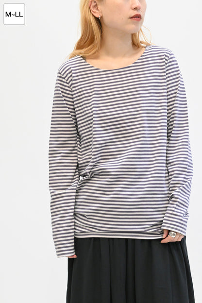 ≪SALE≫ Smiley Stripe Long Tee