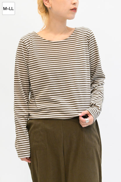 ≪SALE≫ Smiley Stripe Long Tee