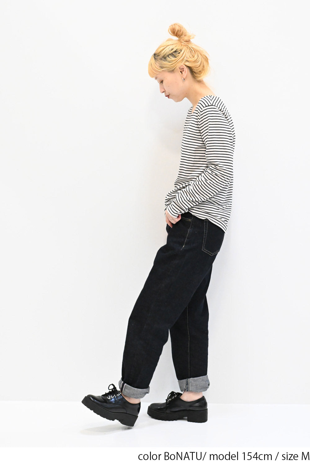 ≪SALE≫ Smiley Stripe Long Tee