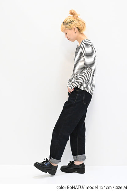 ≪SALE≫ Smiley Stripe Long Tee