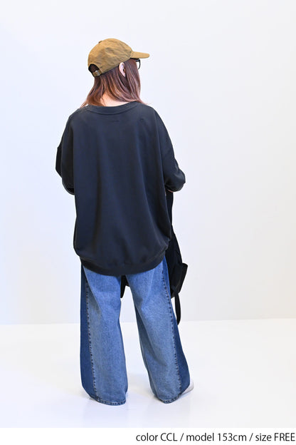 OE裏毛ゆるプルオーバー