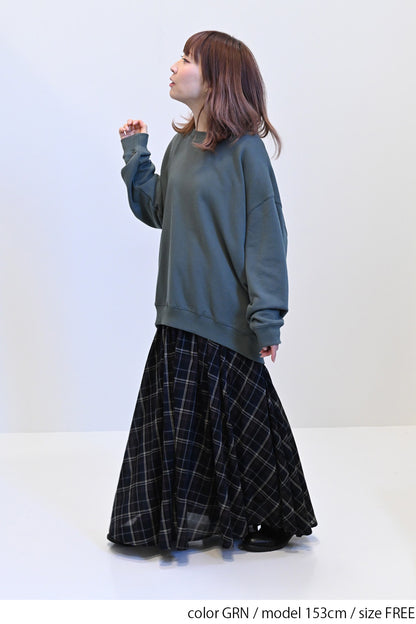 OE裏毛ゆるプルオーバー