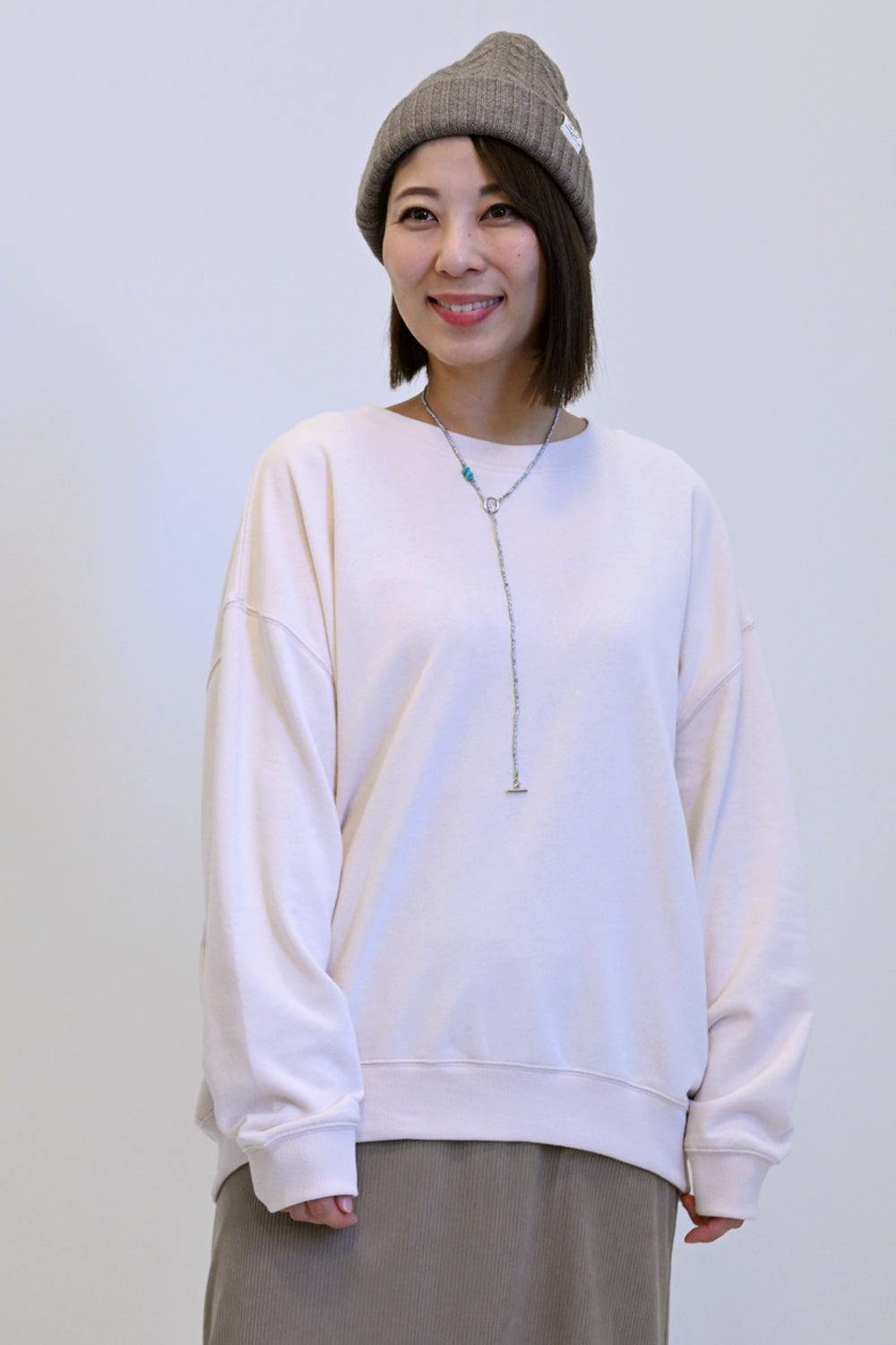 OE裏毛ゆるプルオーバー